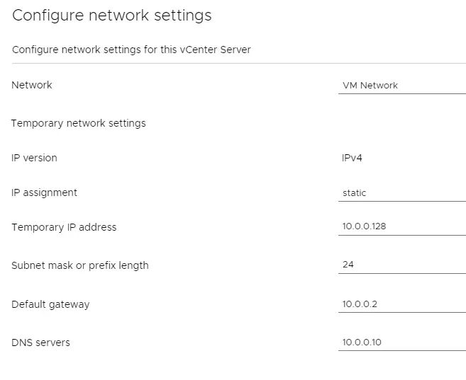 Network Config